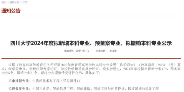 多所高校發(fā)布！撤銷或停招99個(gè)本科專業(yè)