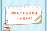 2021年廣東美術聯(lián)考人數(shù)為3.6萬