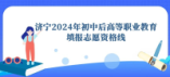 濟(jì)寧市2024年初中后高等職業(yè)教育填報志愿資格線